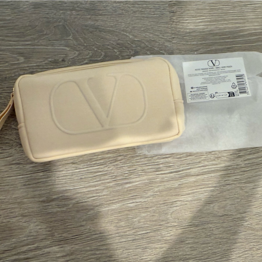 Valentino Cream Cosmetic Bag